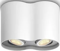 KOHTVALGUSTI PILLAR 2X5,5W LED 500LM PULT HUE VALGE