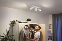 KOHTVALGUSTI BURATTO 3X5,5W 750LM PULT HUE VALGE