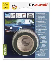 MONTAAŽITEIP VÄLITINGIMUSTEKS FIX-O-MOLL 19MMX1,5M MUST