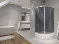 KÕRGE ALUSVANNIGA DUŠINURK BREEZZ F-122 90X90X37/197CM