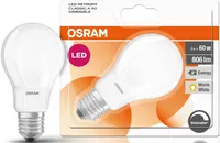 LED LAMP OSRAM LED RETROFIT CLASSIC 6,5W E27 A60 2700K 806LM DIMMERDATAV MATT
