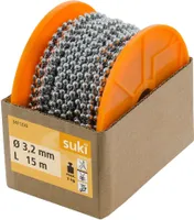 KROOMITUD KUULKETT SUKI 3,2MM MESSING