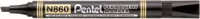 MARKER N860 PENTEL LÕIGATUD OTS, MUST 1,8/4,5MM PENTEL