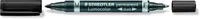 KAHE OTSAGA MARKER LUMOCOLOR DUO PENTEL 0,6/1,5MM STAEDTLER MUST