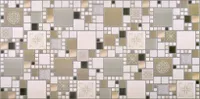 PVC SEINAPANEEL 48X95CM RELJEEF MOSAIIK MODERN OLIIVI