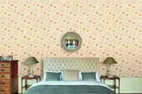 TAPEET VIA VENETO VV3105 0,53X10,05M KULDNE ROOS/HELE TAUST