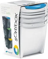 PRÜGIKASTIDE 3-NE KOMPLEKT PROSPERPLAST SORTIBOX 3X20L VALGE