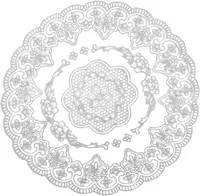 LAUAKATE Ø36CM PVC PITSILINE HÕBE