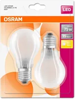 LED LAMP OSRAM LED RETROFIT CLASSIC 8W E27 A60 1055LM 2700K MATT 2TK PAKIS