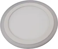 ÜMAR ALLVALGUSTI 18W+6W SUKOON VALGE SÜVISTATAV 3000K+4100K