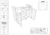 VALAMUGA VALAMUKAPP AQUALINE 55X44X80CM VALGE
