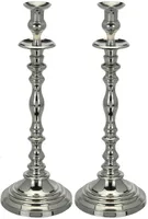 KÜÜNLAHOIDJA 42CM ALUMIINIUM ANTIIKNE HÕBEDANE