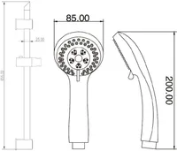 DUŠILIFT INVENA CITY 65,5CM DUŠIKOMPLEKTIGA