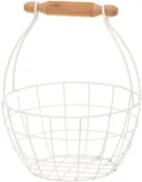 SISUSTUSKORV 4LIVING SARAH SANGAGA Ø21X25,4CM VALGE