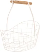 SISUSTUSKORV 4LIVING SARAH SANGAGA 34,5X22X32CM VALGE