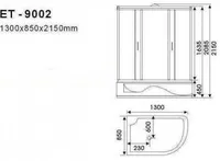 AURUSAUN CONSTAR ET-9002L 130X85X45/215CM VASAK
