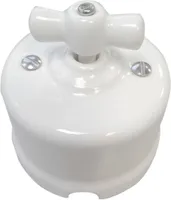 2-NE PÖÖRDLÜLITI FENDE KERAAMILINE VALGE