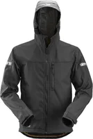 SOFTSHELL JAKK KAPUUTSIGA, SNICKERS, MUST, XL