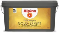 DEKORATIIVVÄRV ALPINA FARBREZEPTE GOLD-EFFEKT 3+1L KULDNE SAMETISELT SÄRAV