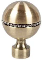 KARDINAPUU OTSIK BELFAST Ø25MM ANTIIK KULD 2TK