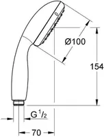 DUŠIOTSIK GROHE VITALIO START 100 1F
