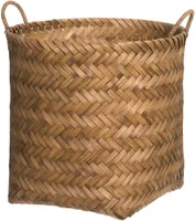 PUNUTUD SISUSTUSKORV SANGADEGA FANNI K 41X41X40CM BAMBUS