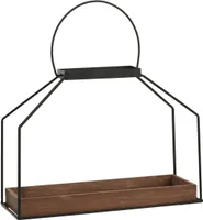 KÜÜNLAALUS MICA DECORATIONS 12X33X24CM MUST