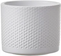 ÜMBRISPOTT MICA DECORATIONS ERA Ø12X10CM VALGE