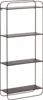 SEINARIIUL 4-NE 11,5X30X70CM METALL, MUST