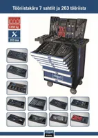 TÖÖRIISTAKÄRU SCHEPPACH TW1000 7 SAHTLI JA 263 TÖÖRIISTAGA