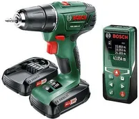 AKUTRELL BOSCH PSR 1800LI-2 2X1,5AH JA PLR25 LASERKAUGUSMÕÕTJA