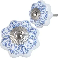 KAPINUPP VÕÕP VALGE SINISE MUSTRIGA