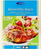 KÜPSETUSKOTID SMILE 25X38CM, 0-3KG, 8TK PAKIS