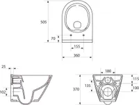 WC-RAAM SEINAPOTIGA CERSANIT K701-105 CAPRI