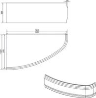 VANNI ESIPANEEL CERSANIT JOANNANEW 160X55CM VASAK/PAREM