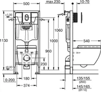 WC-RAAM SEINAPOTIGA GROHE EURO CERAMIC 4-IN-1