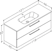 VALAMUKAPP RB BATHROOM JOY 121X46X50CM VALAMUGA TAUPE-ROOSA
