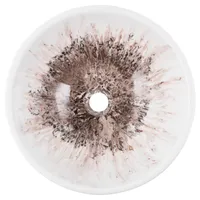 VALAMU GEMLOOK 436 Ø40X13CM KUNSTLIK VAIK PRUUN-VALGE