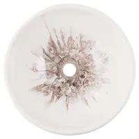 VALAMU GEMLOOK 436 Ø40X13CM KUNSTLIK VAIK PRUUN-VALGE