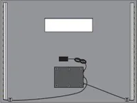 PEEGEL RY02-6080 LED VALGUSTUSEGA 80X60CM