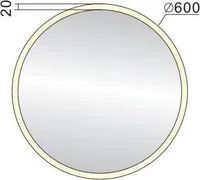 PEEGEL RY05-6060 LED VALGUSTUSEGA Ø60CM