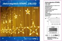 JÕULUVALGUSTUS 138LED TÄHED SOE VALGUS