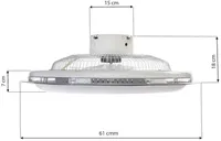 LAELAMP VENTILAATORIGA MILAGRO ZONDA 60W PULT