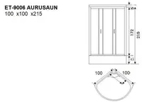 AURUSAUN CONSTAR ET-9006 100X100X43/215CM