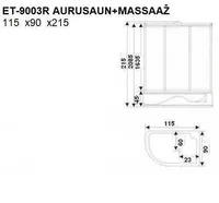 AURUSAUN CONSTAR ET-9003R 115X90X45/215CM PAREM