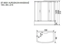 AURUSAUN CONSTAR ET-9001 150X90X48/215CM