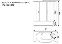 AURUSAUN CONSTAR ET-9007 170X90X48/215CM