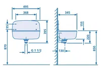 VALAMU MAJANDUSRUUMI SAINT 4322G 495X345X395MM ABS HALL