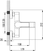 VANNI- JA DUŠISEGISTI BLUE STAR NOVARA NV 509BL MUST MATT