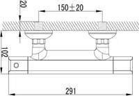 DUŠISEGISTI BLUE STAR TORINO TH 522BL TERMOSTAAT MUST MATT